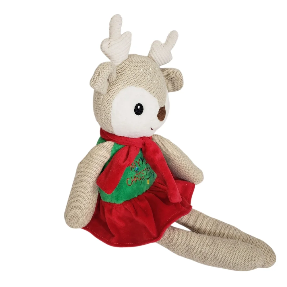My 1st Christmas Reindeer Plush Toy - Holiday Stuffed‎ Animal Baby Gift